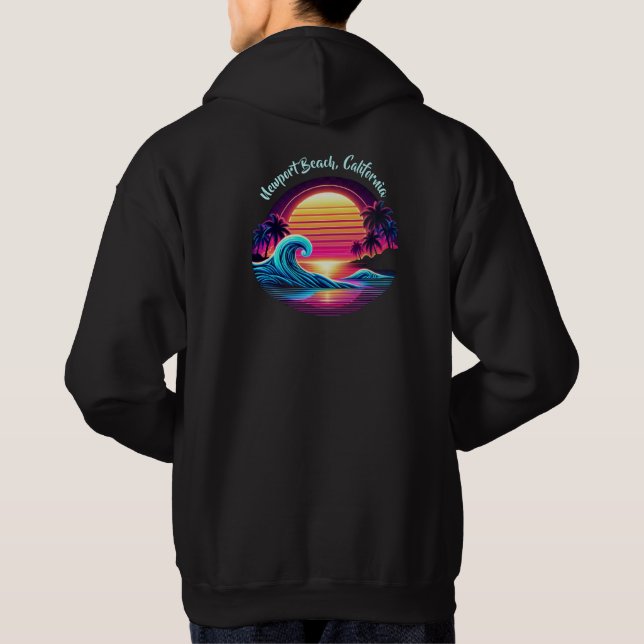 Sunset Surf Glow Hoodie (Back)