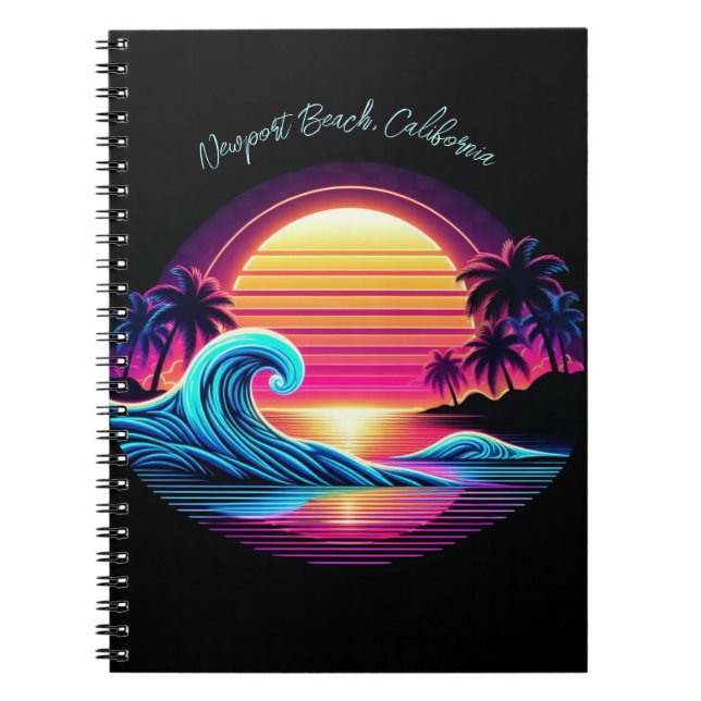 Sunset Surf Glow Notebook (Front)