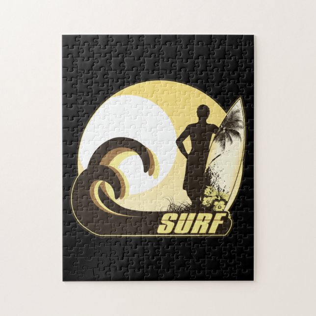 Sunset Surfer Jigsaw Puzzle (Vertical)