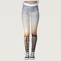 Sunset Swimmers leggings for women