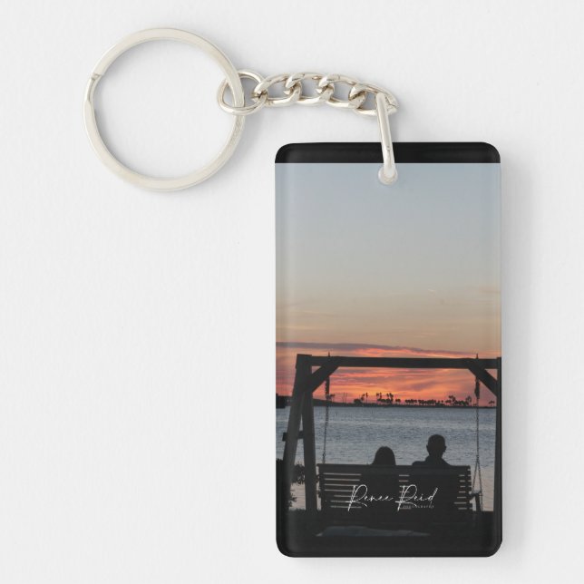 Sunset Swing couple Key Ring (Front)