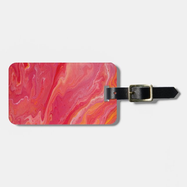 Sunset Swirl Luggage Tag (Front Horizontal)