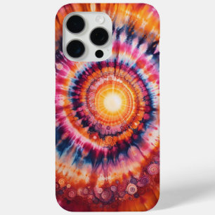 Sunset Swirl, Tie-Dye iPhone 15 Pro Max Case