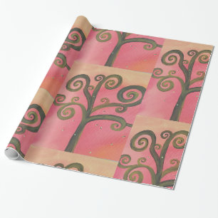 Sunset Swirl Wrapping Paper