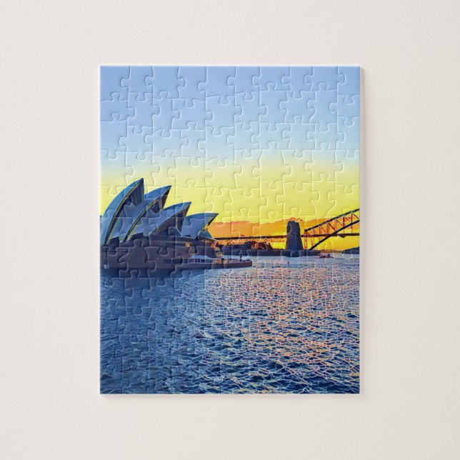 Sunset Sydney Opera House Puzzle (Vertical)