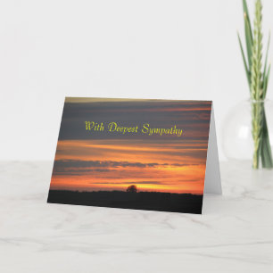 Sunset Sympathy Card