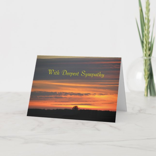 Sunset Sympathy Card (Front)