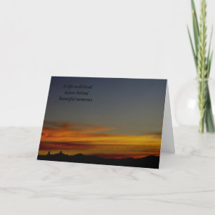 Sunset Sympathy Card