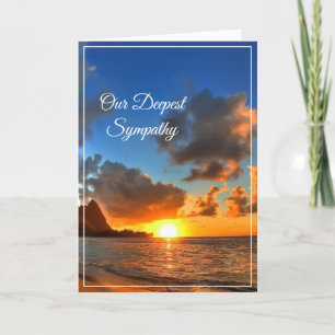 Sunset Sympathy Card