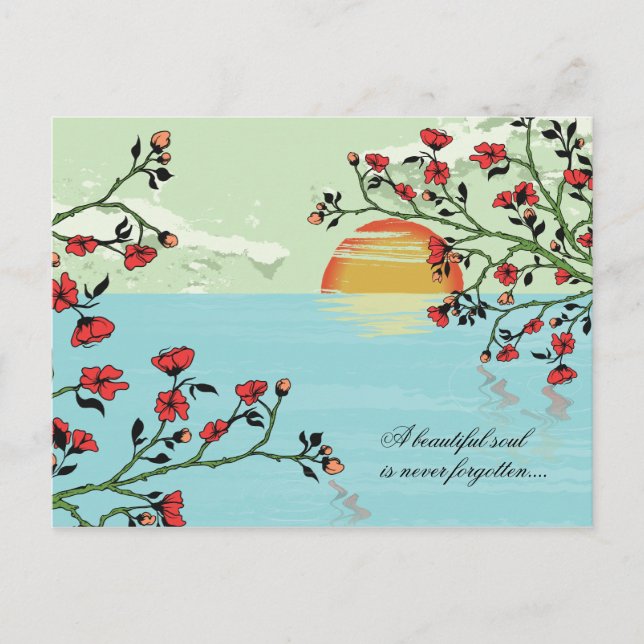 Sunset Sympathy card (Front)