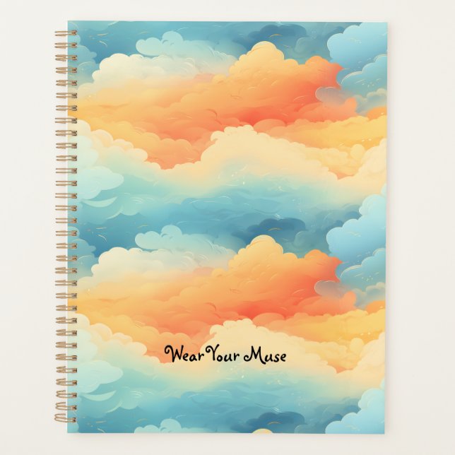 Sunset Symphony: Ethereal Dusk Planner (Front)