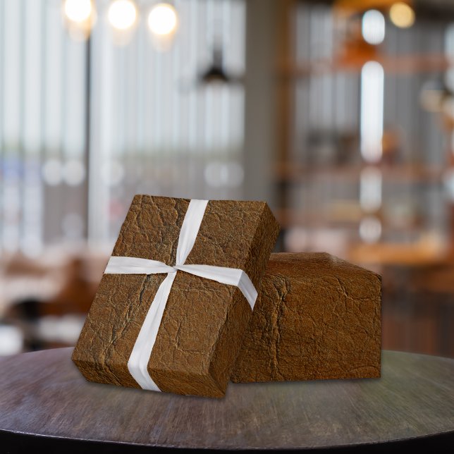 Sunset Tan Look of Leather Wrapping Paper (Creator Uploaded)