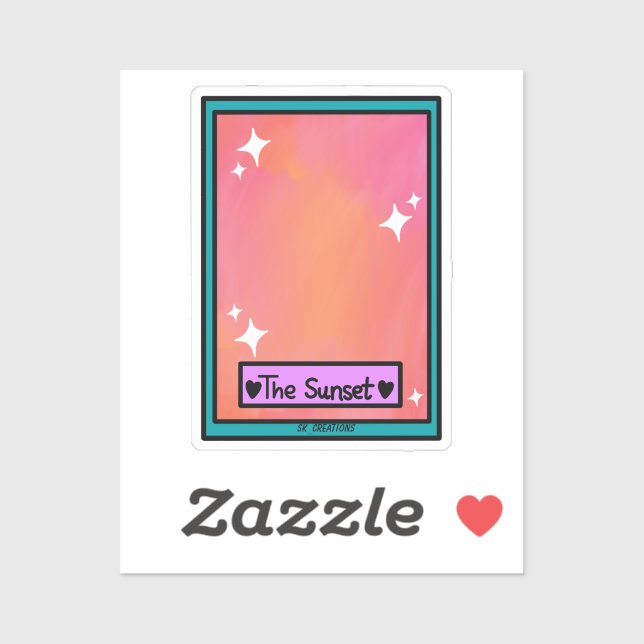 Sunset Tarrot Card (Sheet)