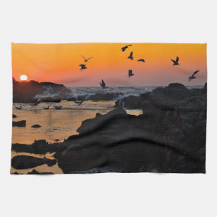 Sunset  tea towel