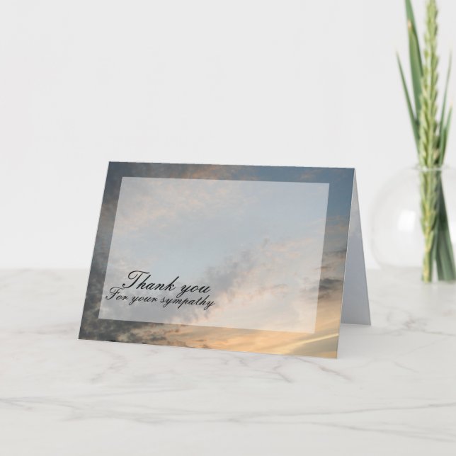 Sunset Thank you Card (Front)