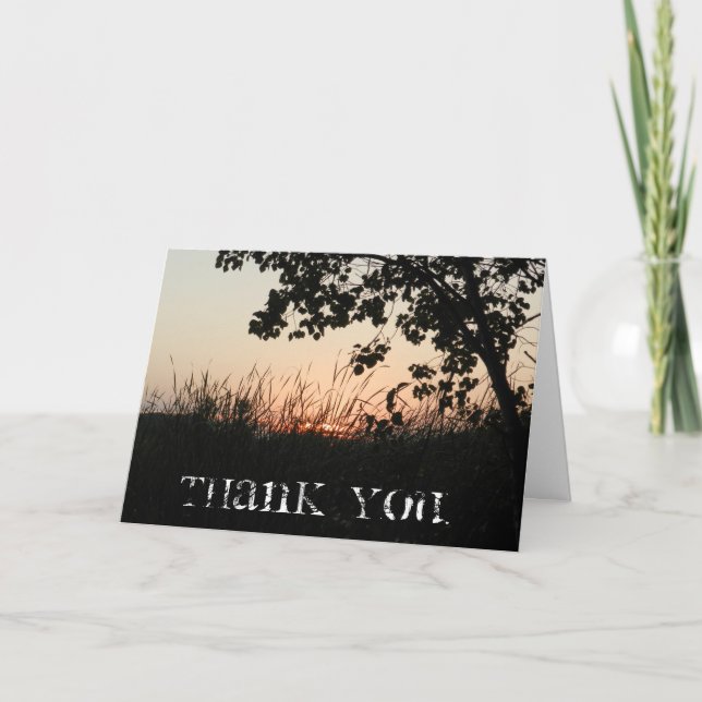Sunset Thank You Card (Front)