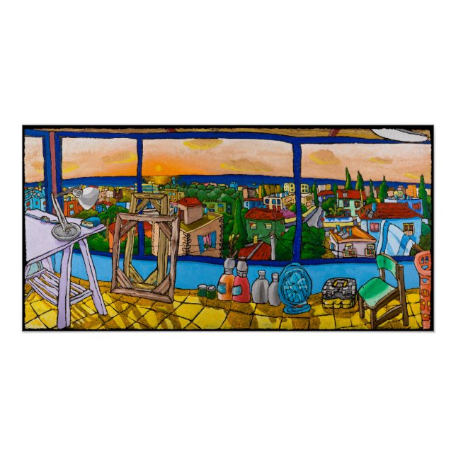 Sunset - The View, Jonathan Kis-Lev Poster (Front)