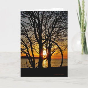 Sunset Through Art Card