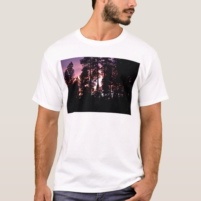 Sunset Through the Pines T-Shirt (Front)