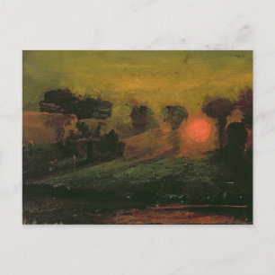Sunset through Trees, c.1855 Postcard