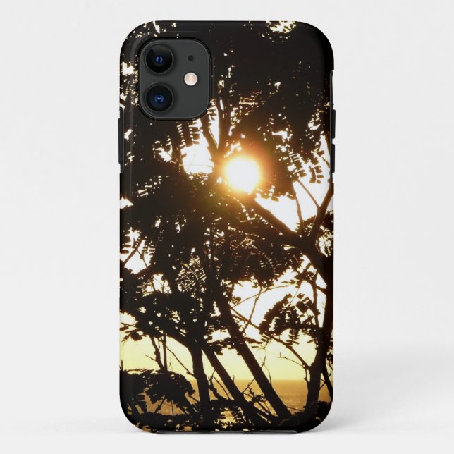 Sunset Through Trees I Tropical Photography Case-Mate iPhone Case (Back)