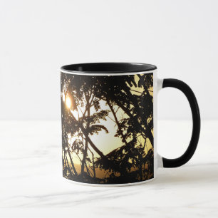 Sunset Through Trees I Tropical Photography Mug