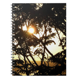 Sunset Through Trees I Tropical Photography Notebook