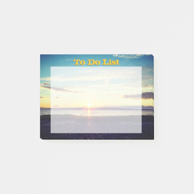 Sunset To Do List Post-it Notes (Front)