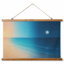 Sunset to Moonlight Ocean Tapestry