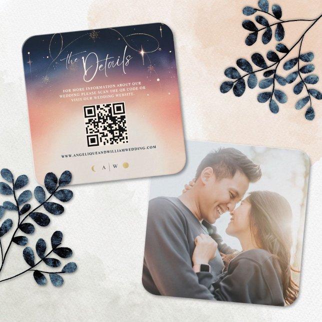 Sunset To Moonrise Details Wedding Card  (Creator Uploaded)