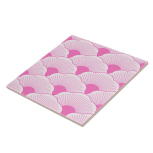 Sunset, tonal pink, concrete texture ceramic tile