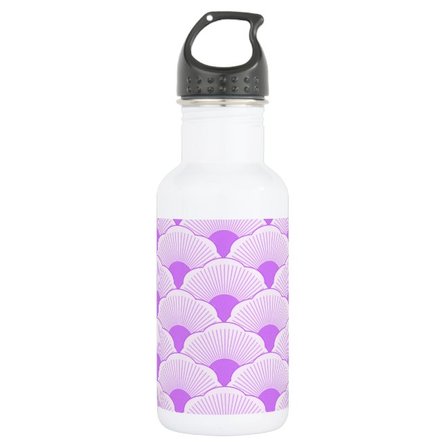 Sunset, tonal violet, concrete texture 532 ml water bottle (Front)