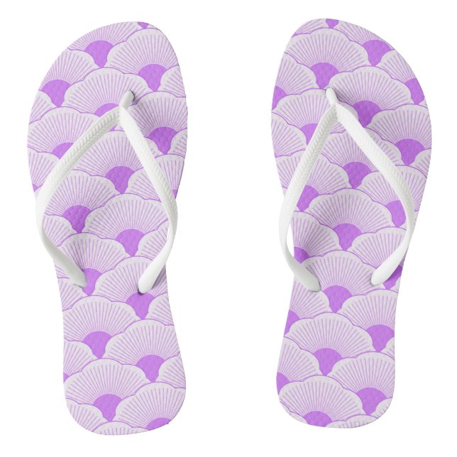 Sunset, tonal violet, concrete texture thongs (Footbed)