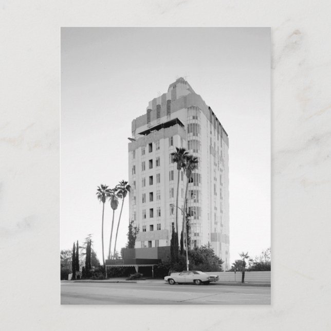 Sunset Tower Apartments, Los Angeles, CA Postcard (Front)