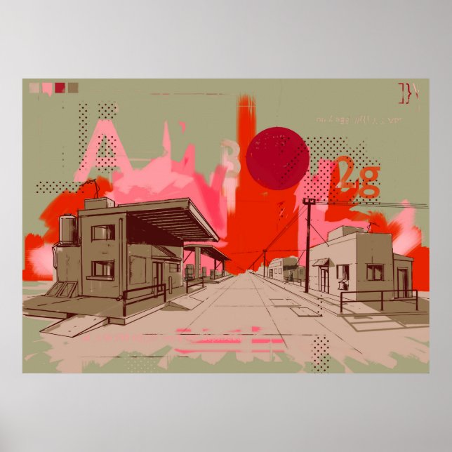 Sunset town poster (Front)