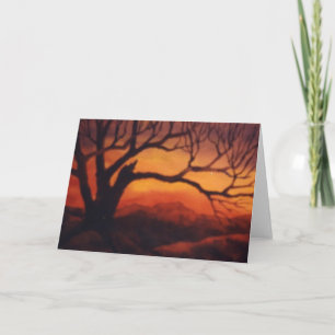 "Sunset Tree #6" Country Roads Greeting Card