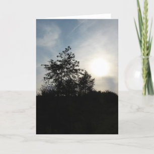 Sunset Tree Card