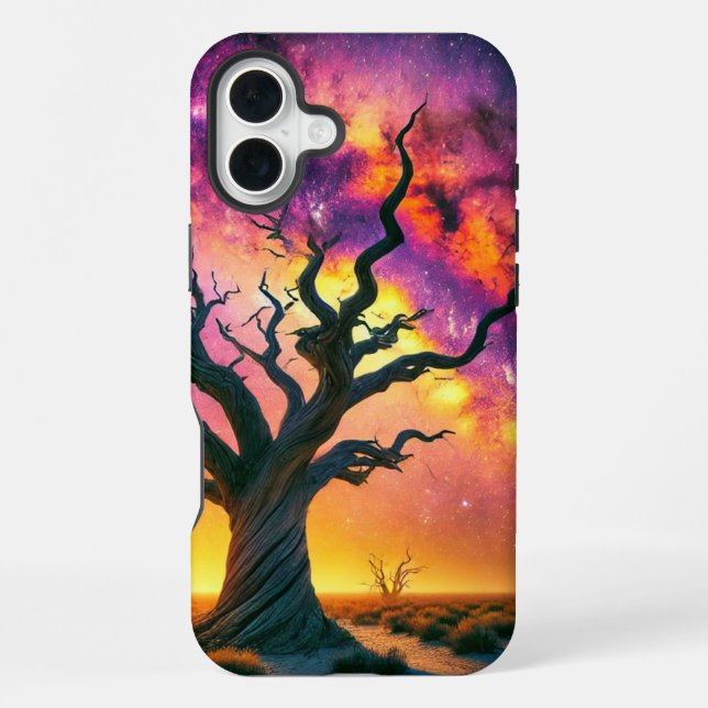 Sunset Tree Scene Phone Case (Back)