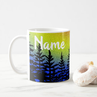 Sunset Tree Silhouette Design Coffee Mug Cup