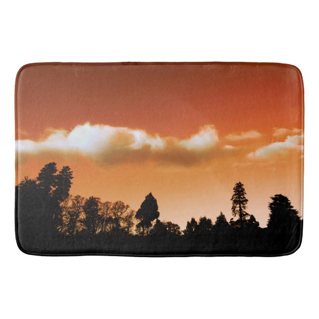 Sunset trees bath mat (Front)