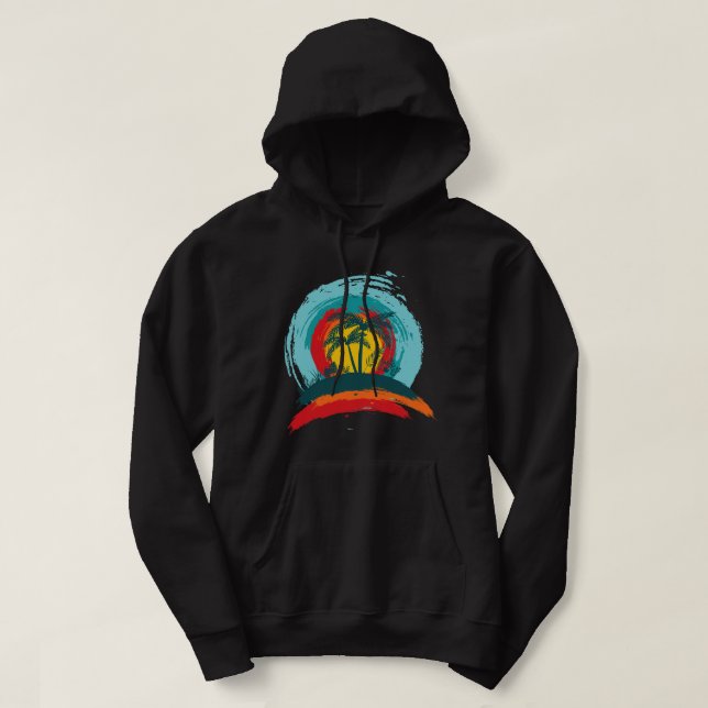 Sunset Trees Painter Hoodie (Design Front)