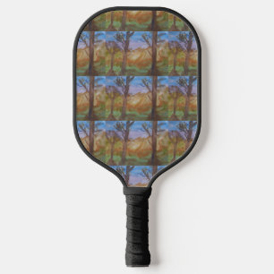 Sunset Trees Pickleball Paddle