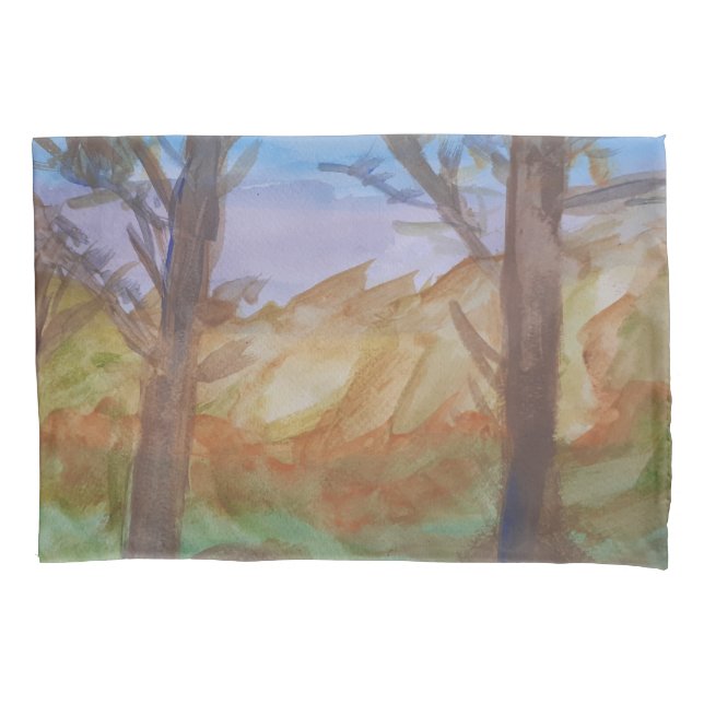 Sunset Trees  Pillowcase (Front)