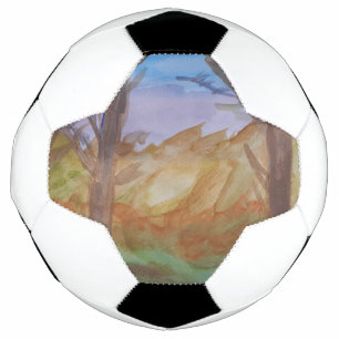 Sunset Trees Soccer Ball