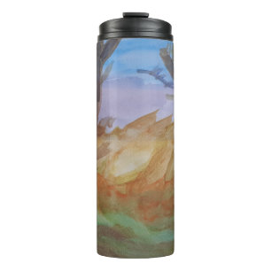 Sunset Trees Thermal Tumbler
