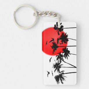 SUNSET TROPICAL KEYCHAIN BY EKLEKTIX