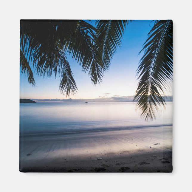 Sunset Tropical Seascape, Fiji Magnet (Front)