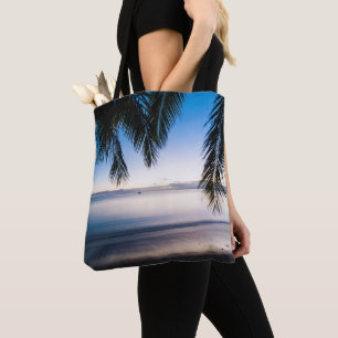 Sunset Tropical Seascape, Fiji Tote Bag