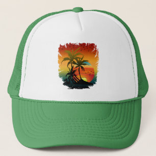 SUNSET  TRUCKER HAT