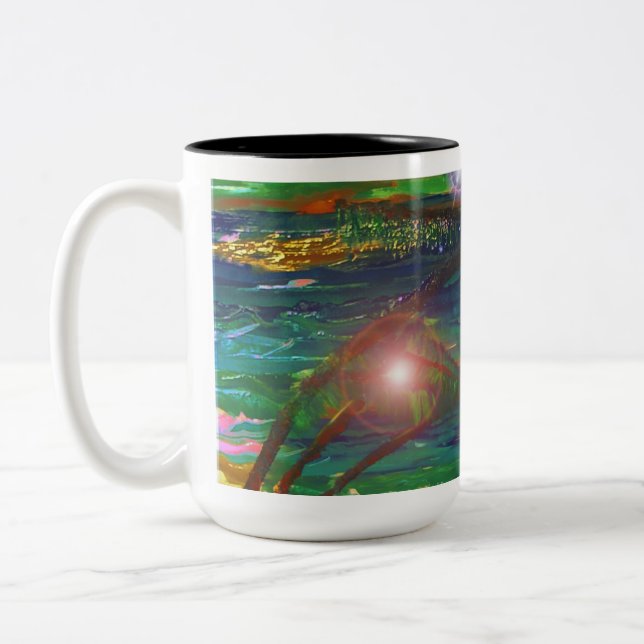 Sunset Two-Tone Coffee Mug (Left)